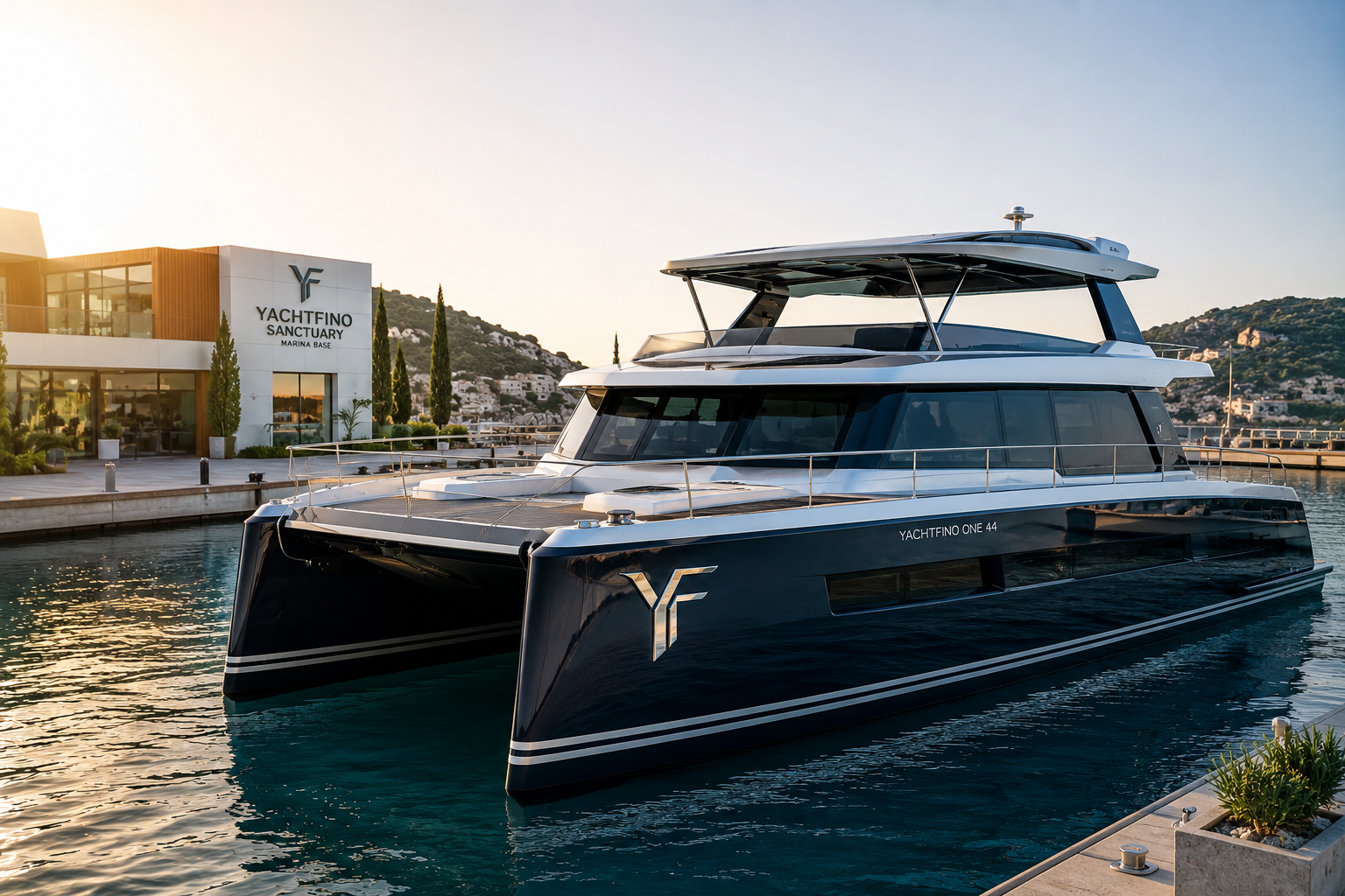 YachtFino One 44 at the first Sanctuary marina base